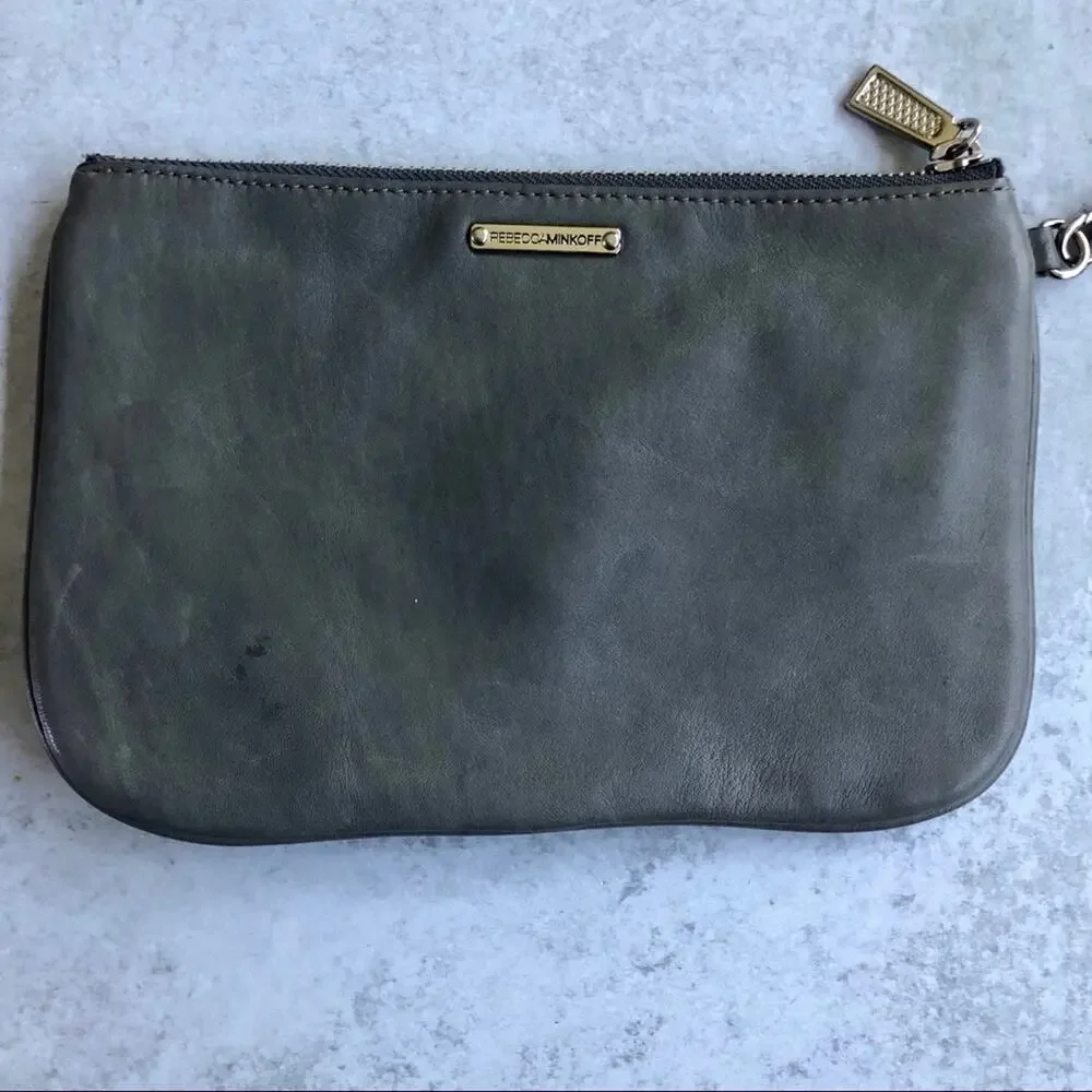 Rebecca Minkoff Gray Wristlet Clutch